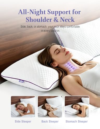 Adjustable Shredded Memory Foam Pillows Queen Size Set of 2 - view 2