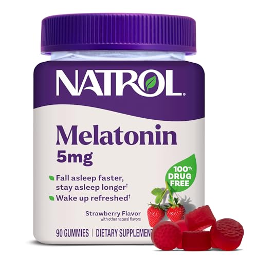 Melatonin 5 mg Gummies, Sleep Support for Adults, 90 Count