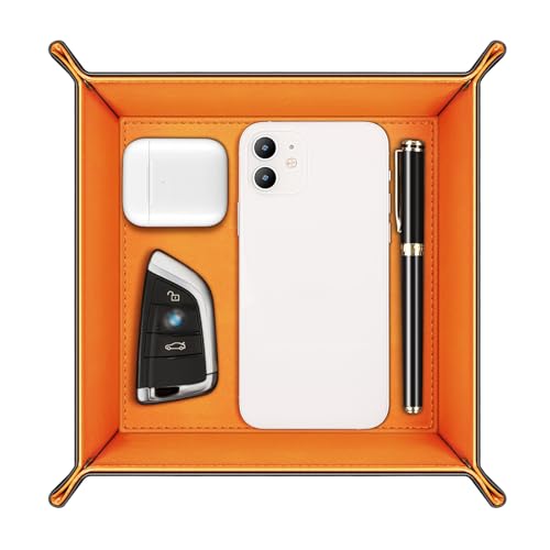 Valet Tray Desktop Storage Organizer Nightstand Caddy Holder
