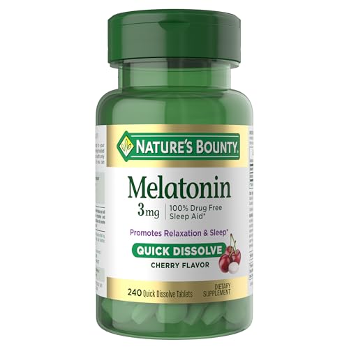 Melatonin 3mg Quick Dissolve, 240 Count