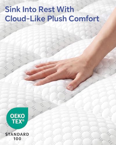 King Mattress Topper, Pillow Top Mattress Pad Bed Cover - view 4