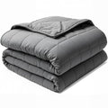 Weighted Blanket(15lbs 60''X80''), Soft and Cozy, Designed with Standard Grid Stitching, Suitable for Use Whilst Resting on a Sofa or Bed,Grey