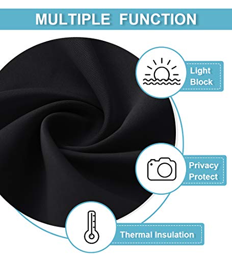 54 inch Blackout Curtains for Living Room Bedroom, Rod Pocket - view 6
