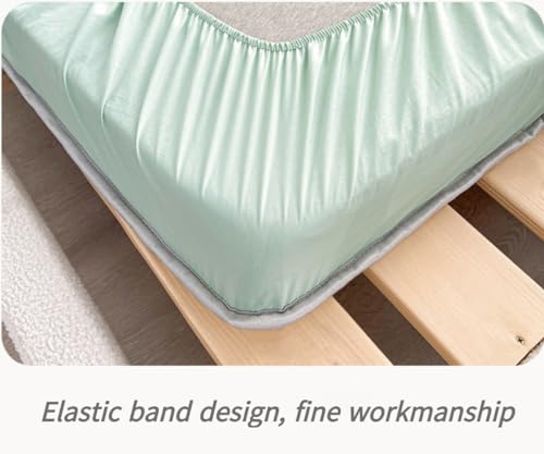 Mattress Cover Fitted Sheet Thickened Cotton Mattress Cover Protector Soft Comfortable Warm Non-Slip Breathable Mattress Topper 360°All-Around Package All-Inclusive for Bedroom,King Size - view 4