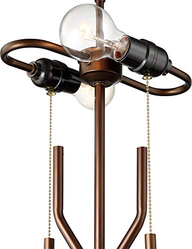 Marlowe 28 3/4" Tall Table Lamp Bronze Brown Modern Rustic Pull - view 5