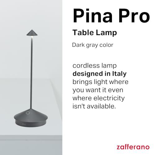 Pina Pro, Rechargeable Cordless Lamp, Dark Gray - view 2