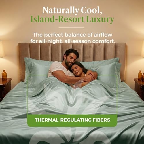 Resort Sheet Set - Cooling Viscose from Bamboo - Ocean Mist - King - view 4