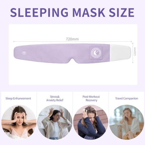 Sleep 3-in-1 Bundle: Weighted Blackout Eye Mask, Lavender Noise Reduction Earplugs & Lavender Sleep Patches, Complete Sleep Relaxation Kit for Adults, Travel & Nap - view 7