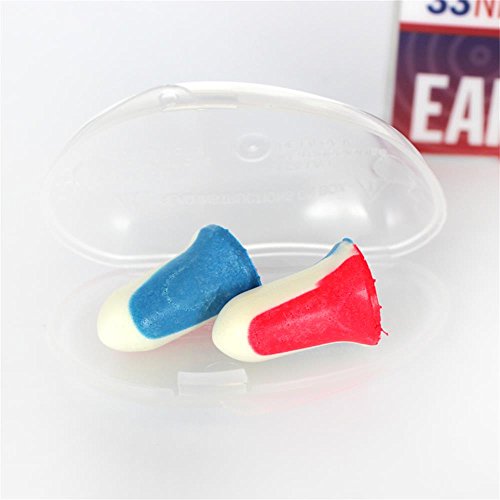 By Honeywell Super Leight USA Disposable Foam Shooting Earplugs, 10-Pairs (R-01891),Red/White/Blue - view 4