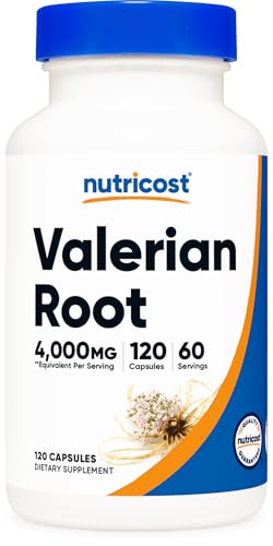 Valerian Root Extract 120 Capsules for 60 Servings Per Bottle