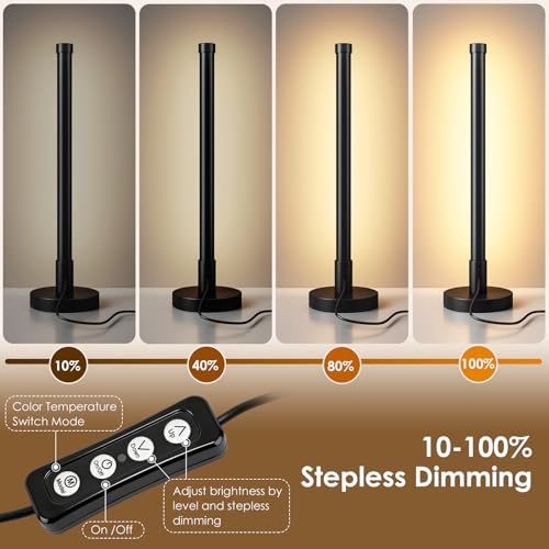Dimmable Table Lamp with Remote, Black - view 2