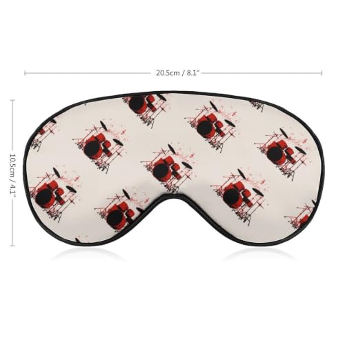 Drum Kit Musical Note Adjustable Eyemask Soft Shade Sleep Mask - view 2