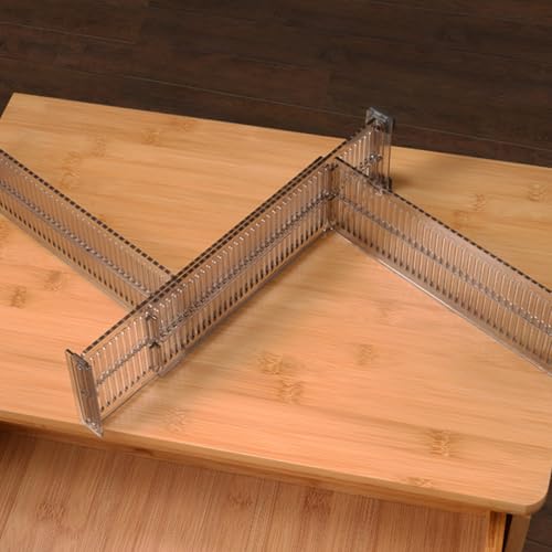 Retractable Drawer Divider 2 Sets Plastic Expandable Space Saving - view 5