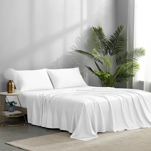 Queen Cooling Sheet Set, 100% Rayon Derived from Bamboo