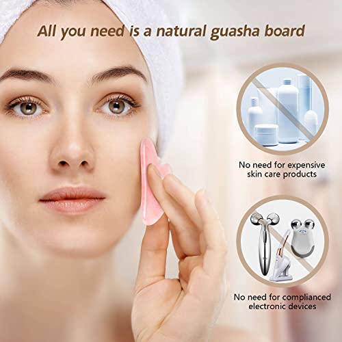 Gua Sha Facial Tool,Natural Jade Stone Guasha Board for SPA,Gua Sha Scraping Massage Tool for Women - view 3