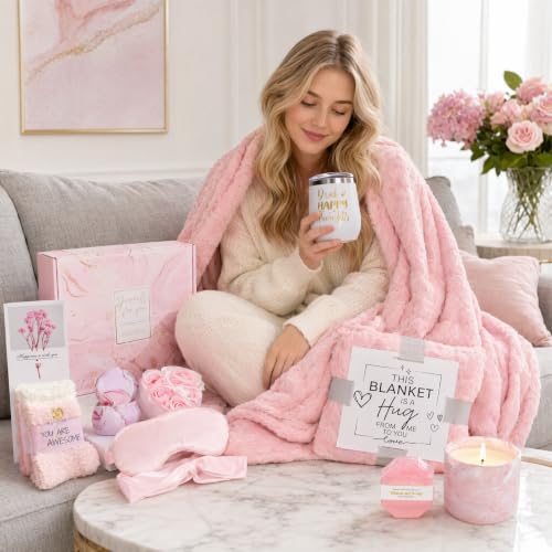 10-Piece Spa Gift Basket for Women, Self Care Set, Get Well Gift - view 6