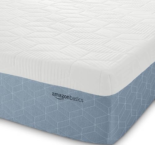 Medium-Firm Memory Foam Mattress, Cooling Gel, Breathable, CertiPUR-US Certified Foam, Queen Size, 80 x 60 x 12 inches, White/Gray - view 3