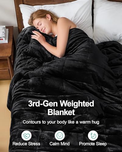 Ultra Soft Sherpa Weighted Blanket for Adults, 60"x80" 15lbs Heavy Blankets - view 2