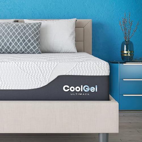 Chill Memory Foam 14-Inch Mattress with 2 Pillows, CertiPUR-US Certified, Mattress in a Box, Queen, White