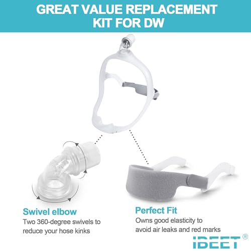 Replacement Headgear with Arms & Elbow for DreamWear - Snug Fit & No Leaks, Non-Slip Strap with Arms & Rotatable Elbow/Swivel for DW - view 2