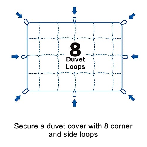 Dark Grey Comforter for King Bed, All Season Soft Quilted Reversible Down Alternative Comforter King Size Duvet Insert with Corner Tabs, Cooling and Lightweight, 90 by 102 Inches - view 6