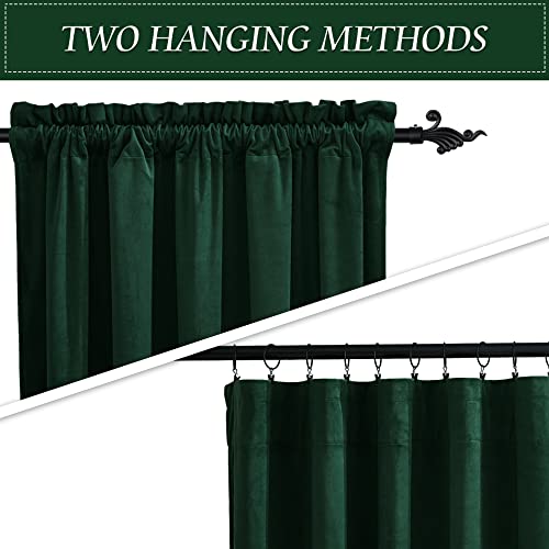 Extra Long Velvet Curtains 120 inches Long, High Ceiling Curtains - view 3