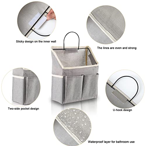 Wall Hanging Storage Bag 4 Pcs Fabric Closet Organizer Pockets - view 2