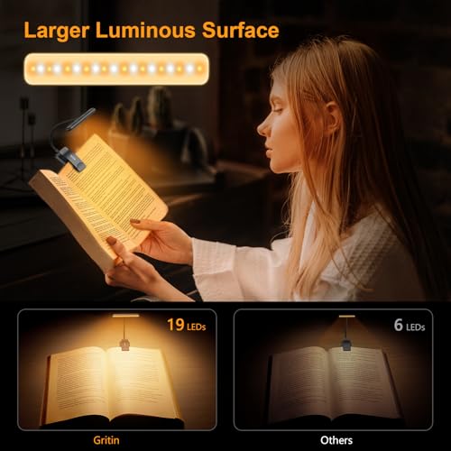 19 LED Rechargeable Book Light for Reading in Bed - view 5