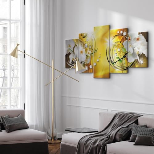 Acoustic Panels Canvas Wall Art Print Flowers Orchid 90x45 Inch - view 4