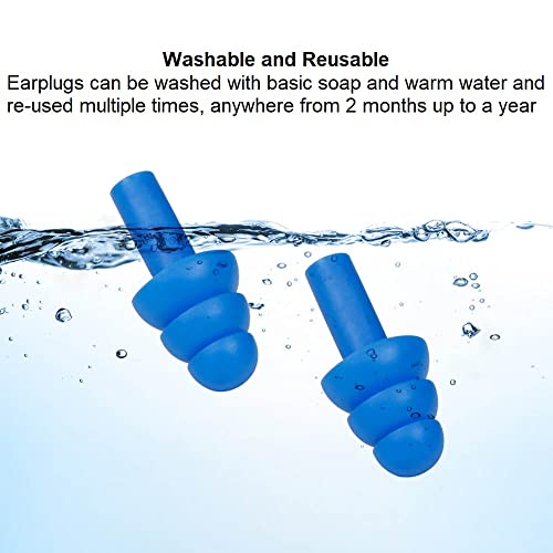 10 Pair Soft Silicone Reusable Washable Ear Plugs for Sleeping Swimming Noise Hearing Protection Earplugs Music Concerts Construction Shooting Hunting Motor Sports - view 5