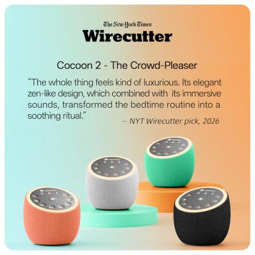 Sound Machine for Sleep, Cocoon 2, 40 Sounds, Dual-Speaker, Plug in - view 2
