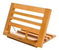 Wooden Cookbook Stand Adjustable Beech Book Holder and Tablet Easel