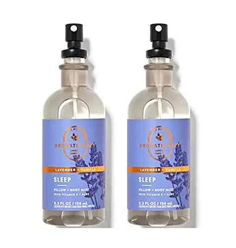 Aromatherapy Lavender Vanilla Stress Relief Pillow Mist, 5.3 Fl Oz, 2-Pack (Lavender Vanilla)
