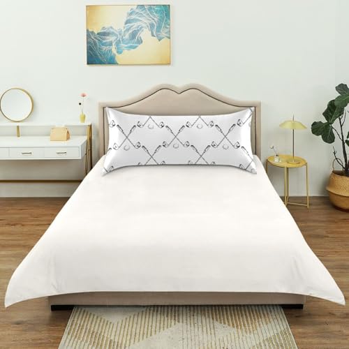 Satin Pillowcase for Hair and Skin, Sport Golf Clubs Ball Bag Silky Pillow Case Body Pillow Covers Standard Size with Envelope Closure - view 3