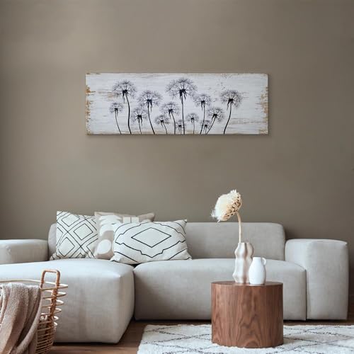 Acoustic Panels Canvas Wall Art Print, Office Dandelion 47x16 in - view 4