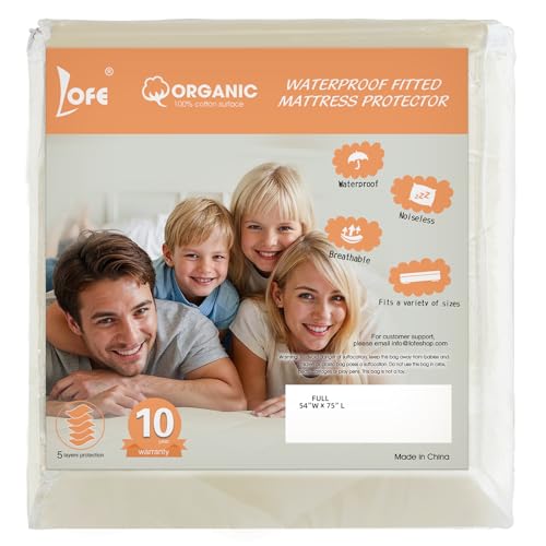 Organic Full Mattress Protector -Top&Side 100% Waterproof Protector