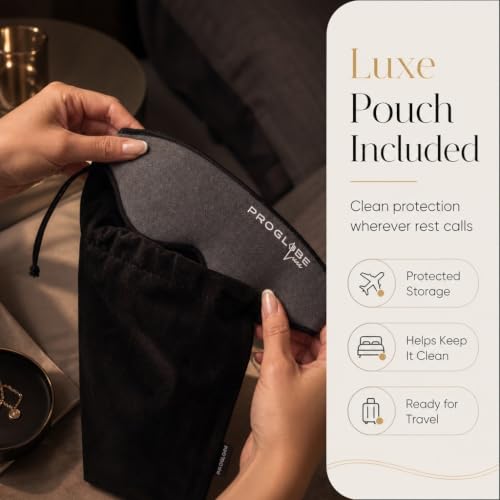 Luxe Lash Extension Sleep Mask, 3D Contoured Blackout Eye Mask - view 5