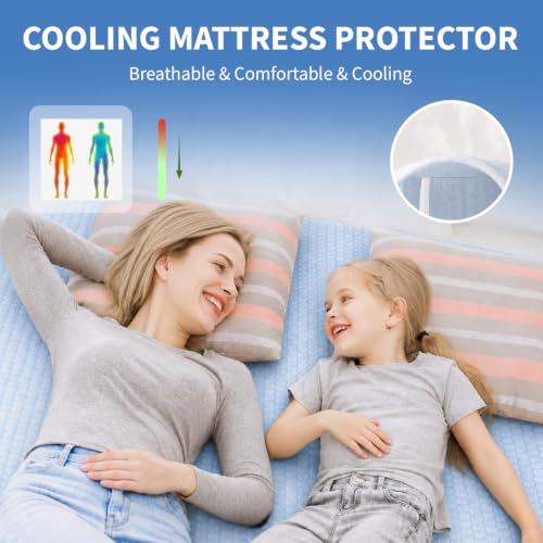 Waterproof Mattress Protector - Breathable Noiseless - Oeko-TEX Machine Washable - Fits 8-18" Deep Pockets Mattress Cover Cooling Queen - view 3