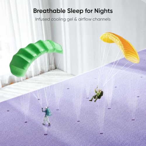 3-inch King Memory Foam Mattress Topper with Lavender Scent, Gel Infused Cooling Mattress Topper, Soft Mattress Topper for Sleeper Sofa, CertiPUR-US Certified - view 5