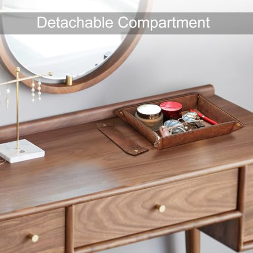 Valet Tray Desktop Storage Organizer with 2 Compartments - view 6