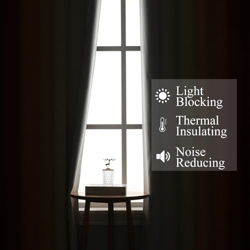 Burnt Orange and Greyish White Ombre Blackout Curtains 52Wx102L Inch Long - view 3