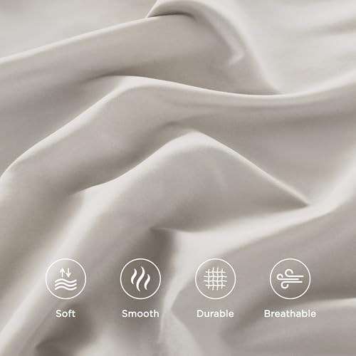 Deep Linen Grey King Sheets Set, Breathable & Cooling Sheets - view 6