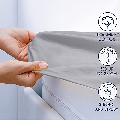 Fitted Sheet - 140 x 200 cm - 100% Cotton Jersey - view 3