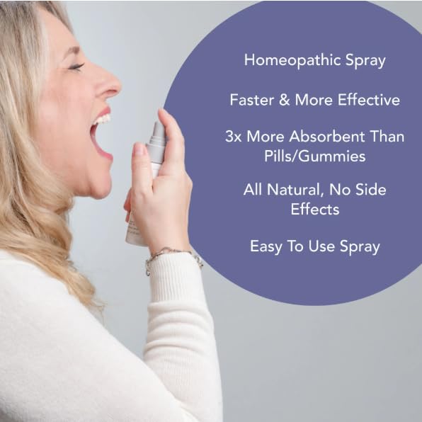 TravelEase | Homeopathic Jet Lag Relief Spray | Eases Tiredness, Sleeplessness, Disorientation & Dehydration | Oral Spray with Nux Vomica, Passionflower & Milk Thistle (1.38 fl oz) - view 2