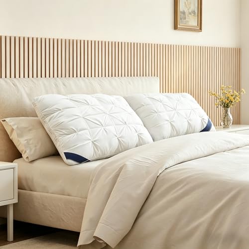 Pillows Queen Size Set of 2, Hotel Quality Bed Pillows for Sleeping 20x30in - view 2