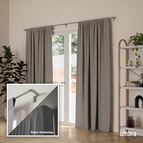 Twilight Curtain Rod, Wrap Around Blackout, 30 to 84 Inches, Nickel - view 2