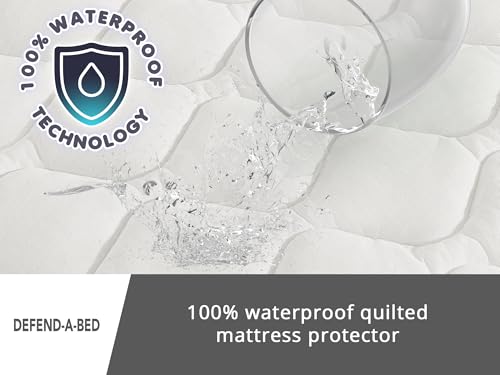 Defend-A-Bed Deluxe Quilted Waterproof Mattress Protector, Queen - view 6