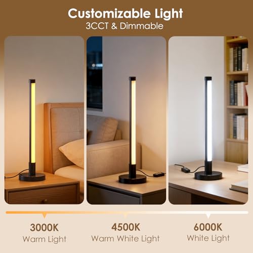 Dimmable Table Lamp with Remote, Black - view 3