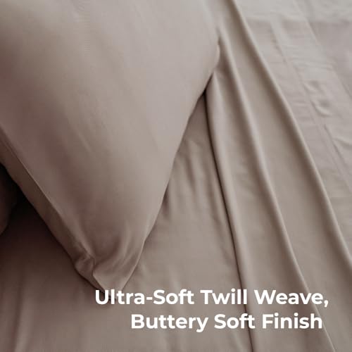 Classic 2-Piece Twill Pillowcase Set | Beach Linen | King Size | Bamboo Viscose Material | Allergy Resistant, Thermal-Regulating & Extra Soft - view 2