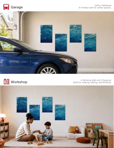 Decorative Acoustic Panels Sound Absorbing Art, 12 x 16 In, 8 Pack - view 5